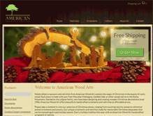 Tablet Screenshot of americanwoodarts.com
